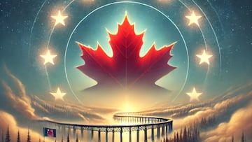 AI image linking Canada and EU