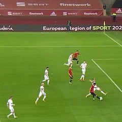 Anulado un gol a Morata por un dudoso fuera de juego