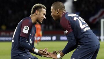 Neymar y Mbapp&eacute;. 