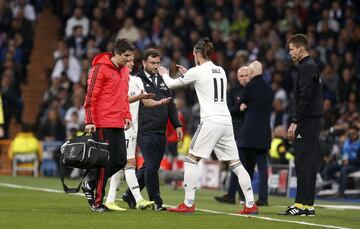 Lucas Vázquez se retiró lesionado y fue sustituido por Gareth Bale.