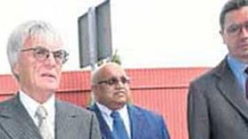 <b>EN MADRID. </b>Bernie Ecclestone, junto a Alberto Ruiz Gallardón.