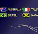 Grupo C: Australia, Italia, Brasil y Jamaica