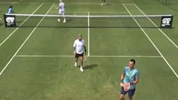 Lo dejan jugar un partido profesional ATP sólo por ser un multimillonario y pasa esto