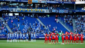 19/08/22 PARTIDO PRIMERA DIVISION
ESPANYOL - RAYO VALLECANO
MINUTO DE SILENCIO POR LOS SEGUIDORES DEL ESPANYOL FALLECIDOS EN EL ULTIMO AÑO