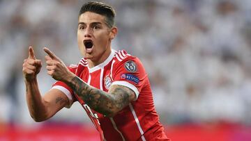 James Rodr&iacute;guez, jugador del Bayern M&uacute;nich