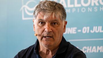 PALMA DE MALLORCA, 27/03/2023.- El director del torneo de tenis Mallorca Championships 2023, Toni Nadal, durante la presentaci¨®n del mismo en Palma de Mallorca, este lunes. EFE/ Cati Cladera