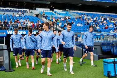 Turrientes da el susto en un entrenamiento lleno de ‘potrillos’