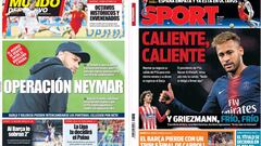 Las portadas de Barcelona de hoy. 