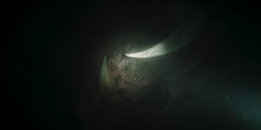 La leyenda dice que en las aguas vivas de las minas de Mandalore moraba un mythosaurio, una gigantesca bestia que fue domada por el primer Mandal'ore muchos siglos atrás. Cuando Din Djarin se baña para redimirse, algo lo arrastra hacia adentro y Bo-Katan tiene que rescatarlo de nuevo. Al final, el plano muestra la figura de un mythosaurio que está vivito y coleando.