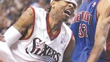 <b>LA GARRA DE AI. </b>Allen Iverson: 37 puntos hasta con los ojos vendados.
