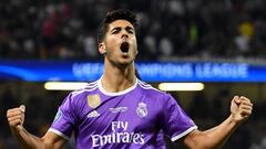 Asensio supera a Raúl y a Gento como goleador más joven en una final de Champions