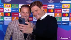 Edin Terzić asks Del Piero for selfie during interview