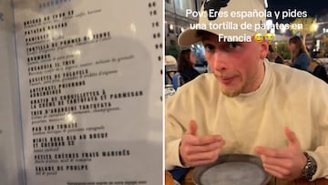 Una española pide tortilla de patatas en Francia y lo que le traen indigna a media España: viral