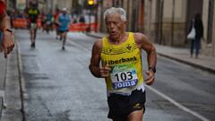 El atleta toledano Juan L&oacute;pez, durante una carrera.