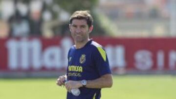 Marcelino, durante un entrenamiento.