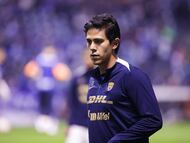 Jose Juan Macias of Pumas during the 17th round match between Cruz Azul and Pumas UNAM as part of the Liga BBVA MX, Torneo Apertura 2025 at Cuauhtemoc Stadium, on November 08, 2025 in Puebla, Mexico.