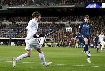 Modric puso el 3-1 tras un centro de Bale y una gran dejada de cabeza de  Benzema.