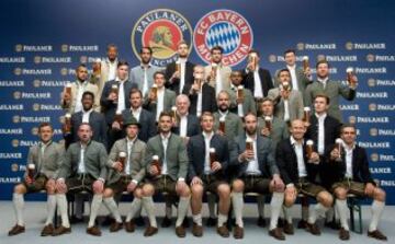 La tradicional presentación del Bayern en imágenes