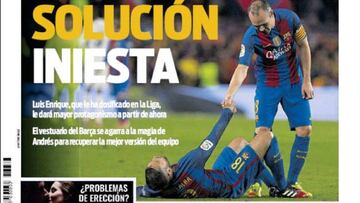 Portada del Diario Sport del día 5 de diciembre de 2016.