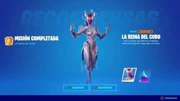 Obtenemos el skin La Reina del Cubo completando una de sus misiones