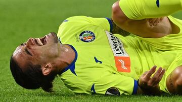 Jason, en el partido contra el Inter con el Getafe.