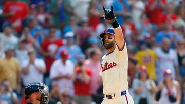 MLB player Harper appeared to pay homage to the viral “hawk tuah girl” during the Philadelphia Phillies’ game against the Arizona Diamondbacks on Friday.