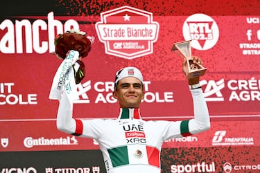 Isaac del Toro en la Tirreno - Adriático 2026: resultado y clasificación general del ciclista mexicano tras la etapa 1