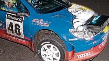 <b>MALA SUERTE. </b>Rossi, en 2002, no acabó el rally de Gran Bretaña.