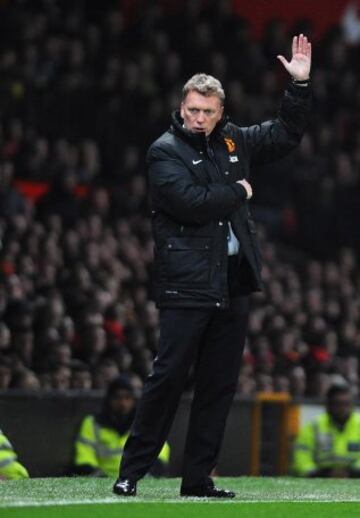 El director técnico del Manchester United, David Moyes.