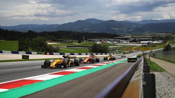 Jolyon Palmer y Stoffel Vandoorne durante el Gran Premio de Austria de F&oacute;rmula 1 2017.