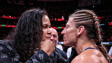 Amanda Nunes y Kayla Harrison, cara a cara.