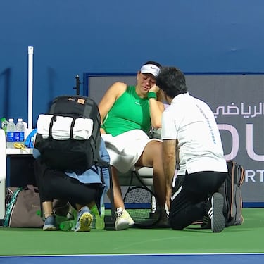 Otro golpe muy duro: Badosa se retira entre lágrimas y dolor