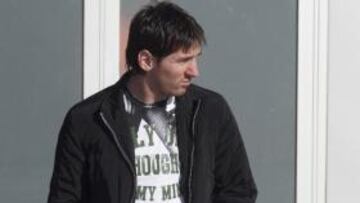 Leo Messi, con fiebre, no participó en el entrenamiento