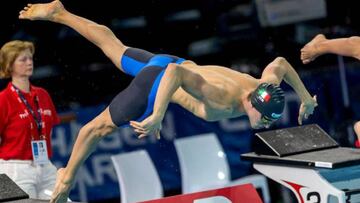 Fabio Lombini, durante una competición con Italia.