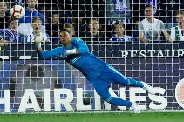 Keylor Navas is beaten by Jonathan Silva's effort in Real Madrid's 1-1 draw with Leganés on Monday.