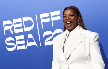 Queen Latifah durante la alfombra roja de la gala béfica amfAR celebrada en el Hotel du Cap-Eden-Roc.