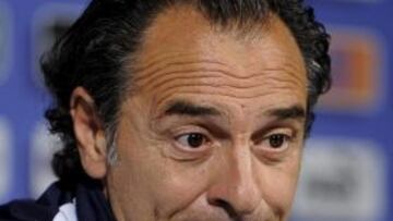 Cesare Prandelli, en rueda de prensa.