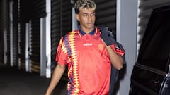 Lamine se pone retro