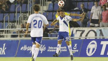 Undabarrena, en la disputa del encuentro de Copa del Rey ante el C&aacute;diz en el Heliodoro Rodr&iacute;guez L&oacute;pez.