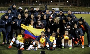 Buena presentación de Santa Fe en España en el partido por la Copa Dimayor-LaLiga Women ante Atlético Madrid. Melissa Herrera marcó el gol para el 1-1 final.