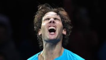 Rafael Nadal celebra el triunfo sobre Berdych.