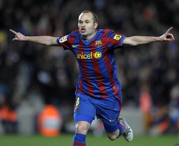 Iniesta has bagged 57 goals in 46.046' of playing time in the Barça shirt.