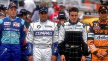 Fernando Alonso, en la temporada de su debut en F-1 con Minardi.