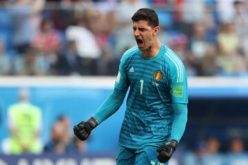 Courtois fue clave en el Mundial de Bélgica que coronaron con el tercer puesto. Fue el guardameta con el mayor número de atajadas (27) en toda la Copa del Mundo. 