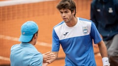Díaz Acosta y Báez se llevan el oro en el dobles de tenis