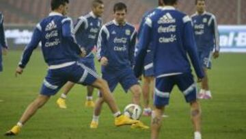 CONCENTRADO. Messi tiene ganas de brillar con su selección.