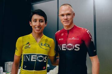 Egan Bernal Christopher Froome, Romain Bardet y Primoz Roglic disfrutaron la jornada de media day en el Criterium de Saitama donde corren este domingo.