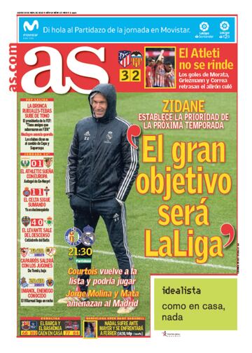 Las portadas de AS de abril