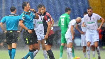 El G&eacute;nova-Fiorentina, suspendido por la lluvia.