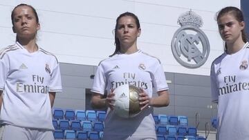 Malena Ortiz, Thaisa y una jugadora de la cantera del Real Madrid. 